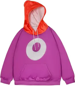 Rayman Cosplay Hoodie Costume Adult Purple Mens Hooded Sweatshirts Pullover Hoodie Outfit
