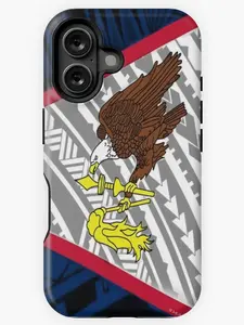 American Samoa Tribal Flag iP Case, Pride of America Phone Case, Gift for Patriots, Mom, Dad, Family, Friend - iP Xr, 11, 12, 13, 14, 15, 16, 17, S21, 22, 23, 24, 25- Tough Case, MagSafe Case, Phone Case