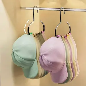 Hat Storage Hooks, Holder, Closet Organizer Hangers, Multifunctional Hooks for Hats, Scarves, Belts, Home, Dorm, Hotel Use, 20/10/6/3/1 Pack