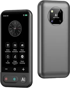 Language Translator Device,Two Way Real-Time Voice Translation,Support 150 Languages, AI Chat Role Play Robot, Online/Offline&Recording&Photo Translation with 4.7inch HD Touch Screen (Gray)