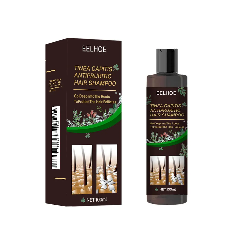 EELHOE Anti-Dandruff Itch Relief Shampoo with Mugwort Honeysuckle & Aloe Oil Deep Scalp Cleanse for Flake Control Conditioner Herbal Cleanser