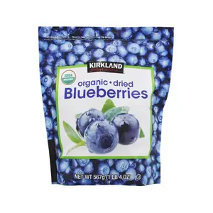 Kirkland Signature Organic Dried Blueberries 20 oz Sweetened Real Whole Fruit No Artificial Flavors Resealable Bag Perfect for Baking Snacking or Topping - Yoghurt