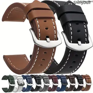 Retro Business Watch Band Accessories, 20mm-22mm Classic Strap Compatible with Samsung Galaxy Watch 6/5/4, Active 2&3