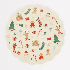 Jolly Christmas Melamine  Large Plate