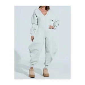 Women's Comfortable Cozy Sweatshirt Jumpsuit Casual Cotton overall