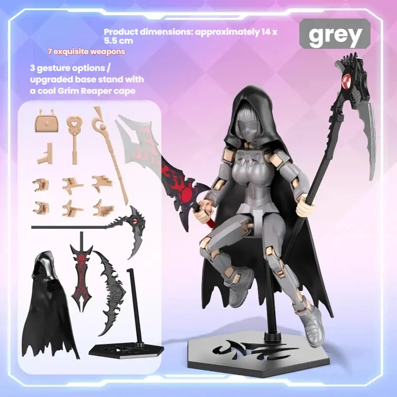 Magical Girl DIY Action Figure, Educational Building Blocks Toy, Joint Movable Doll, Creative Decor & Gift for young people Magical Girl DIY Action Figure, Educational Building Blocks Toy, Joint Movable Doll, Creative Decor & Gift for young people