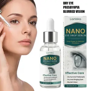 Nano Eye Serum - Gentle Mint-Infused Moisturizing Eye Drop Moisturizer, Hydrating Formula for Adults with Normal & All Skin Types, Daily Repair Treatment, Hydrate