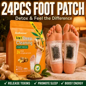 24PCS Ginger Infused Foot Patches, 3-in-1 Foot Care Pads, Natural Formula Soothing Patches for Relaxation & Restful Sleep, Daily Comfort Foot Pads