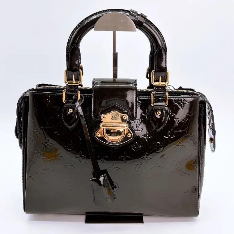 Pre-owned Louis Vuitton Vernis Melrose Avenue Amarante