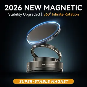 Shockproof Magnetic Car Phone Holder – 360° Rotation & Three-Axis Adjustment for Stable Hands-Free Driving