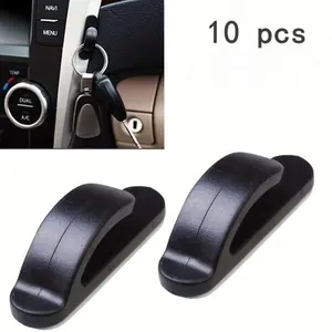 Self-adhesive Car Hook (10pcs), Car Interior Accessories for Convenient Bag and Purse Organization, Essential Car Interior Accessory