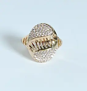 WOMEN'S RING WITH OPENWORK STYLE AND ZIRCON STONE