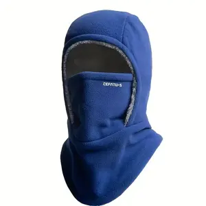 1pcs Winter Warm One Piece Hat, Neck Mask Ear Protection One Piece, Balaclava Hat, Thick Material, Style Fits Face, No Air Leakage, Suitable for Winter Cycling, Running, Skiing, Fishing, Outdoor Sports and Work