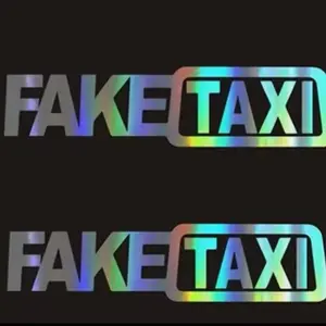 Fake Taxi Car Sticker - High Quality Vinyl Decals