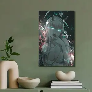ZeroTwo Anime Canvas Poster Vibrant Wall Art, Ideal For Living Room, Study, Bedroom Decor, Durable Canvas Material, Office & Student Supplies Canvas Painting Posters And Prints Wall Art Pictures For Living Room Decoration