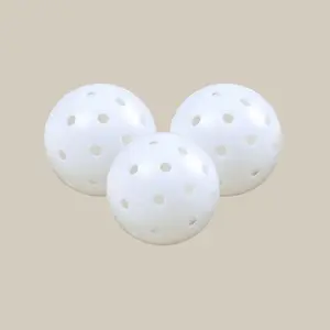 White Outdoor Pickleballs — Set of 3