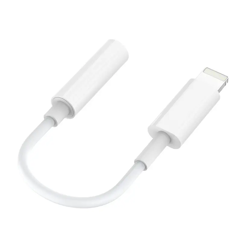 For Iphone Headphone Adapter 3.5Mm Jack Aux Cord Dongle Audio Cable Connector