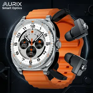 GT99 2 in 1 Smart Watch with Earbuds 1.53 Inch HD Touch Screen IP67 Waterproof for Men Daily Sports Wear