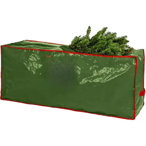 Christmas Tree Storage Bag - Stores 7.5 Foot Artificial Xmas Holiday Tree, Durable Waterproof Material, Zippered Bag, Carry Handles, Protects Against Dust, Insects and Moisture.