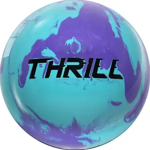 Motiv PRE-DRILLED Max Thrill Hybrid Bowling Ball - Sky Blue Solid / Purple Pearl