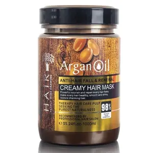 Argan Oil Anti-Hair Fall & Renewal Creamy Hair Mask 1000 ml - Nourishing Formula for Healthy, Smooth & Shiny Hair, Recommended by Salon Conditioner Haircare Comfort
