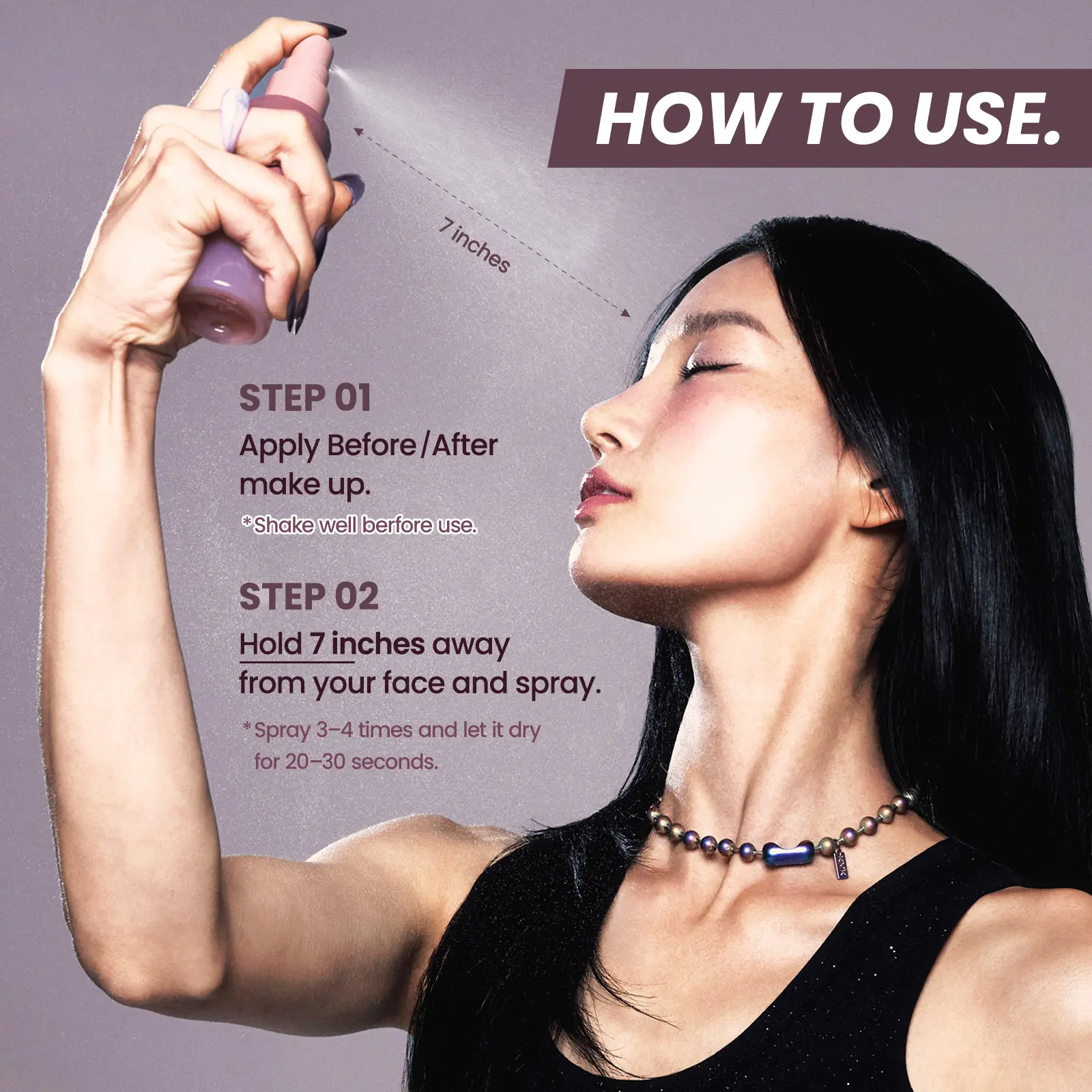 Laka All-Day Fixing Mist 24HR Setting Spray detail 4