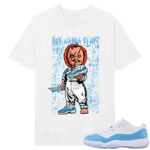 Unisex T-shirt To Match Sneakers Jordan 11 Low University Blue, vintage clothing men, For Men and Women shirt