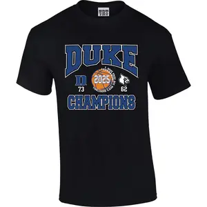 Duke Men's BB ACC 25 Champs Score Tee Shirt, Fashion Cotton, Full Colors, Full Sizes, For Men, For Women