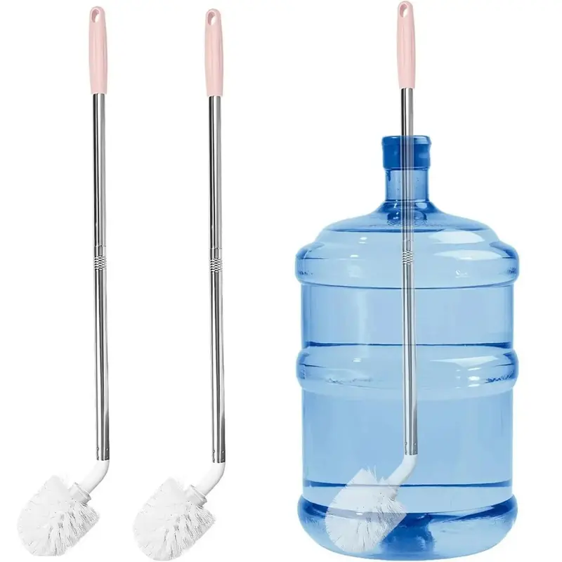 5-gallon water tank cleaning brush, 2-pack bucket brush, water bottle brush, extra long water bottle cleaning brush, water bottle brush, Carboy brush. Bristles flexand compressto .ApplyGentlePressureto InsertPush downslowly andgentlytoinsert brush. Steel