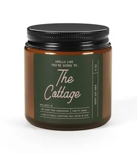 The Cottage Heated Rivalry Candle, Hockey Romance Gift, Shane & Ilya Fans