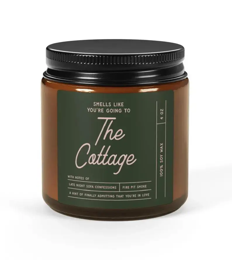 The Cottage Heated Rivalry Candle, Hockey Romance Gift, Shane & Ilya Fans