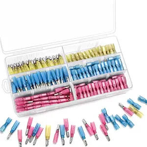 320Pcs Heat Shrink Bullet Connectors Kit,Female & Male Bullet Butt Terminals,Insulated Waterproof Electrical Marine Crimp Automotive Connectors,Hand Tools Kits Tool Kit