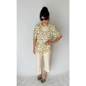 Vintage Creative Touch Beaded Blouse