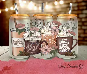 Coffee Cups - UVDTF Wrap for cups/hard surfaces sticker