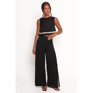 Margarete Pant Set - Black Cream