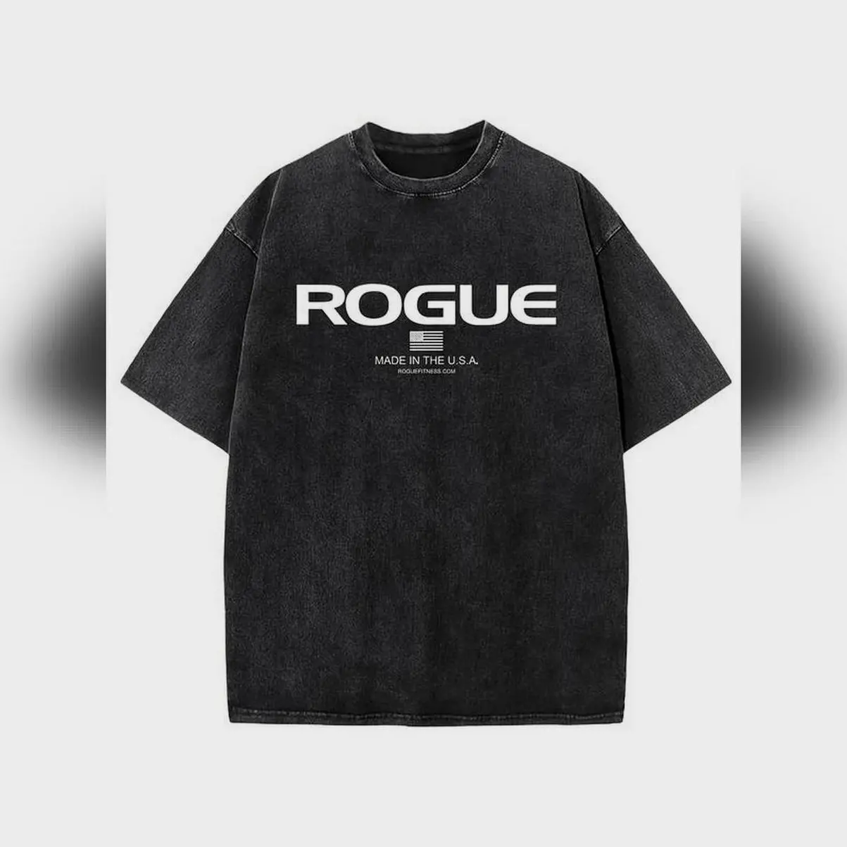 Women's Vintage Heavyweight 220gsm Cotton T-Shirt - Athletic Crew Neck with American Made Print, Oversized or Regular Fit Casual Wear, Tshirt, Soft Cotton
