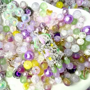 Sugar Carousel (NEW), High Quality Glass Beads and Charms Kit for DIY Beading Jewelry, Bracelets and Accessories and other DIY Projects such as Sun-catchers and Car Hangers