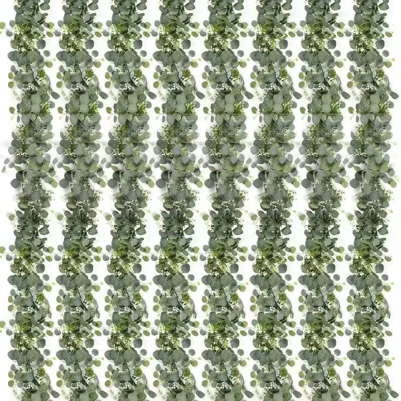 8Pcs Decorative Artificial Eucalyptus Garland Set, 6FT Faux Greenery Vines with Multi-Size Pieces, Ideal Decoration for Wedding, Home Table Runner & Wall Backdrop Supplies, Minimalist