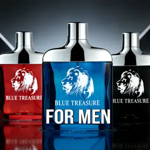 Blue Treasure Men's Fragrance Collection Perfume Set Floral Delight Unisex Long Lasting Fresh Natural Youthful Vitality Aroma for Daily Wear Dates Halloween Christmas Parties New Year Small Gifts - Cologne