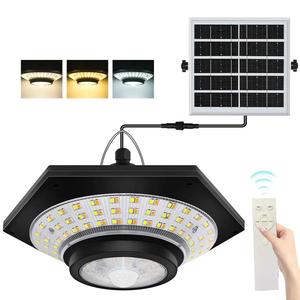 solar pendant light, 228 led solar pendant light with move sensor, smart waterproof led wall mounted light with remote control, outdoor wall lamp for camping, led lights, smart, motion sensor, outdoor garden lighting, solar outside lights