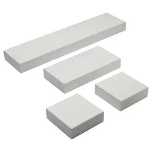 Melannco 4-Piece White Chunky Shelves