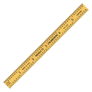 Gold Titanium Nitride Plated Flexible Ruler - E/M Graduations