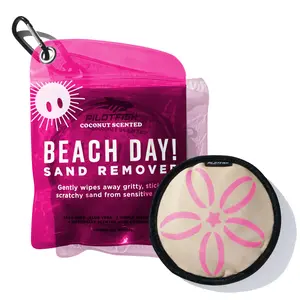 Pilotfish Beach Essentials Sand Remover Bag, Gentle Skin-Friendly Formula with 7 Natural Ingredients, Talc-Free Sand Removal Beach Accessories