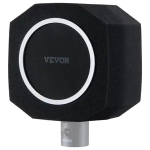 VEVOR Microphone Isolation Sphere, Dense Acoustic Foam, Wind Noise Shield featuring a Two - Layer Pop Filter, Fits Microphones 1.57 to 2.36 inches, Vocal Booth for Echo MinimizationVEVOR Super Brand Day