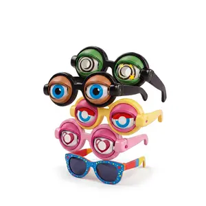 Kinetic Crazy Eyes Glasses Fun Novelty Eyewear with Moving Eyeballs for Costume Parties Halloween and Cosplay Events One Size Fits Most Durable Plastic Material