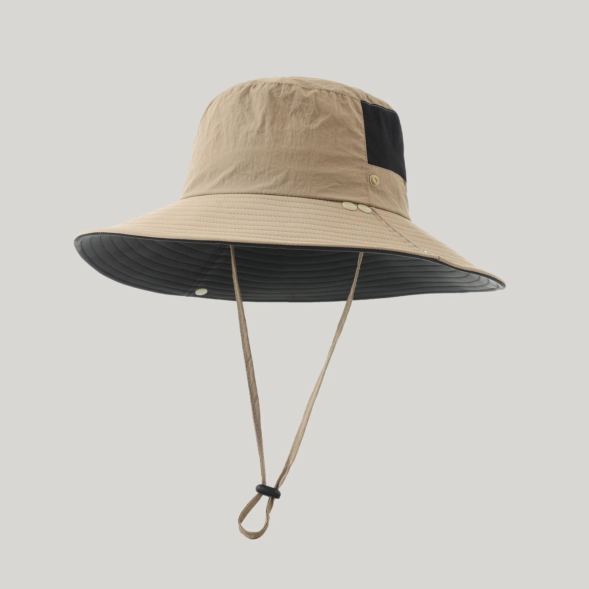 Waterproof hiking hat, travel wide-brimmed hat, summer outdoor sun protection fisherman hat, fishing sun hat, men's UV protection breathable hat
