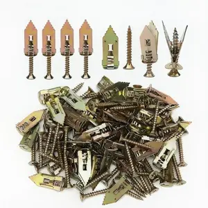 60Count Drywall Self Drilling Anchors and Screws,Heavy-Duty Zinc-Plated Steel Anchors with Self-Tapping Screws,Easy Application,No Drill or Holes in Wall,Hollow Screws and Anchors for TV,Bicycle,Cabinet Fixing Accessories.