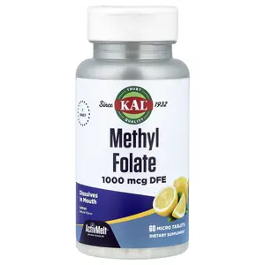 KAL Methyl Folate, Lemon, 1,000 mcg DFE, 60 Micro Tablets