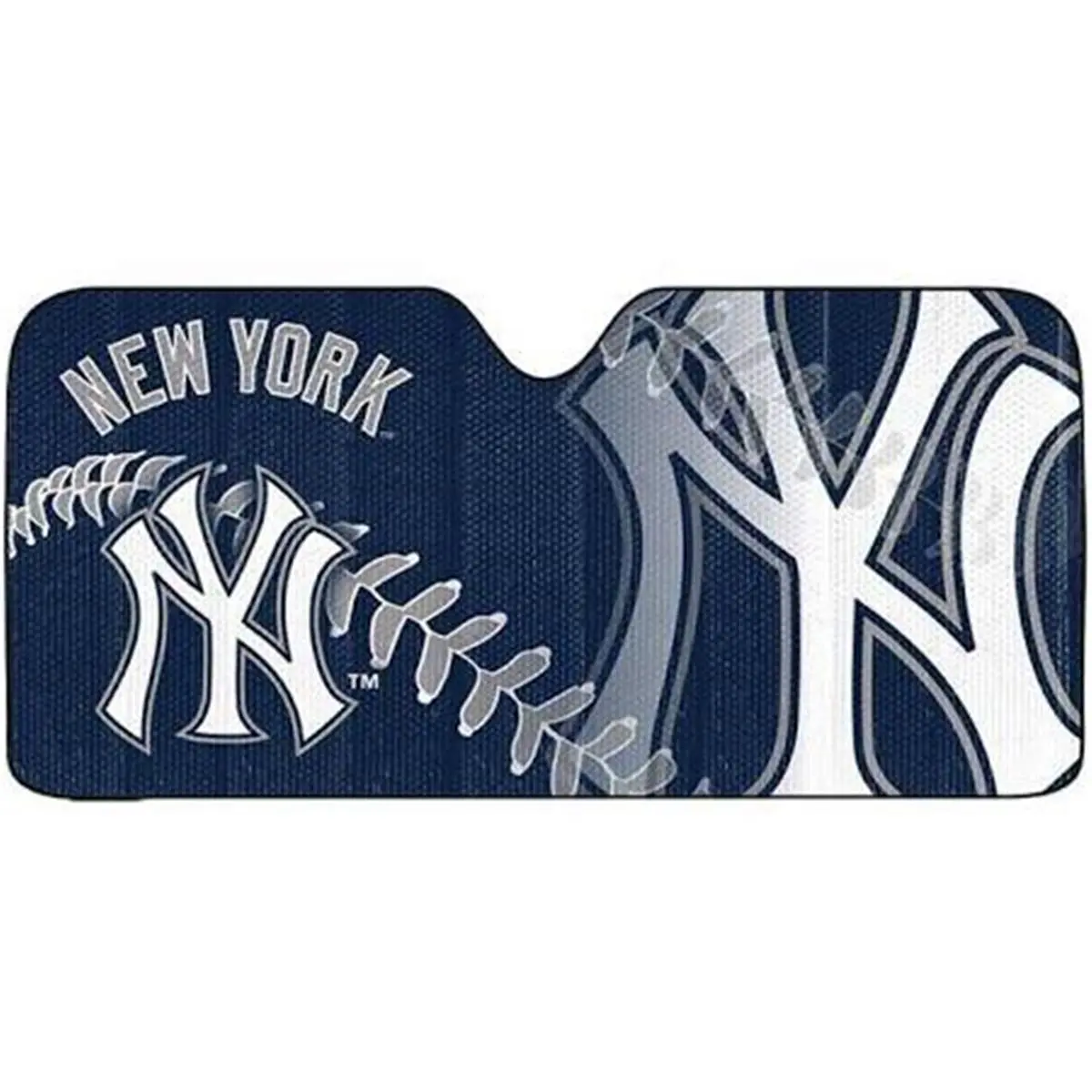 212 MAIN New York Yankees Auto Sun Shade - 59x27 in, UV Protection, Reflective Film, Sports Collectibles Accessory