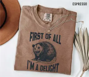Funny Raccoon T-Shirt: Sarcastic Women's Tee
